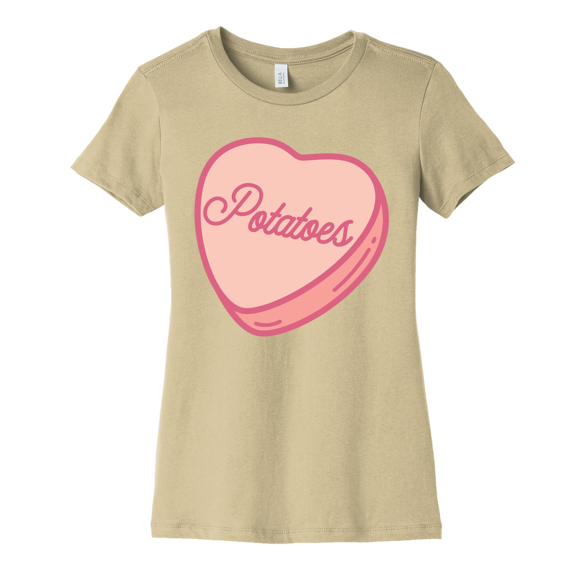Potatoes Candy Heart Women's Cotton Tee